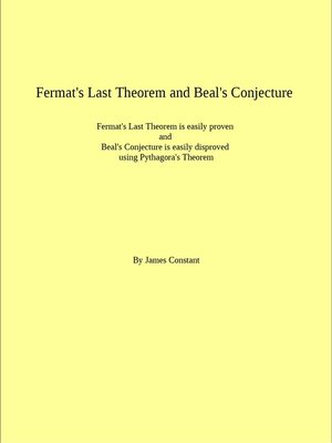 cover image of Fermat's Last Theorem and Beal's Conjecture